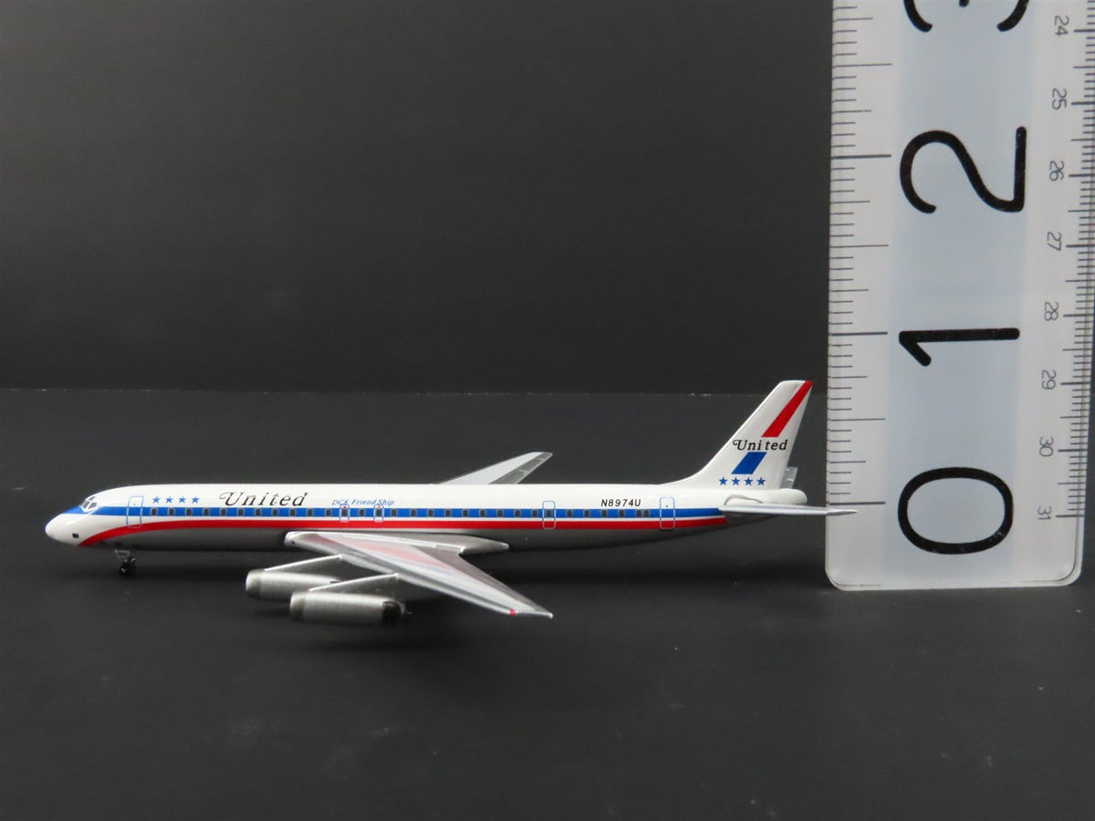 1:400 Super 8&#39;s to the Aloha State Die-Cast United 60&#39;s Paint DC-8-62 Airliner