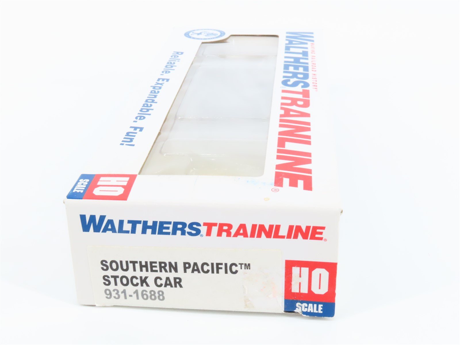 HO Scale Walthers Trainline 931-1688 SP Southern Pacific Railroad Stock Car #166