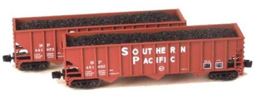 Z FULL THROTTLE FTPZ8027-1 SP Southern Pacific 3-Bay Hoppers w/Load - Set #1