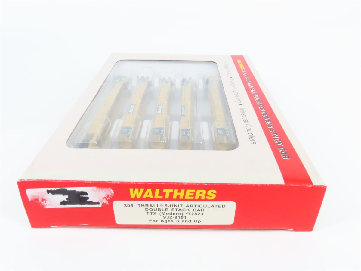 N Scale Walthers 932-8101 TTX Thrall 5-Unit Articulated Double-Stack Car #72823