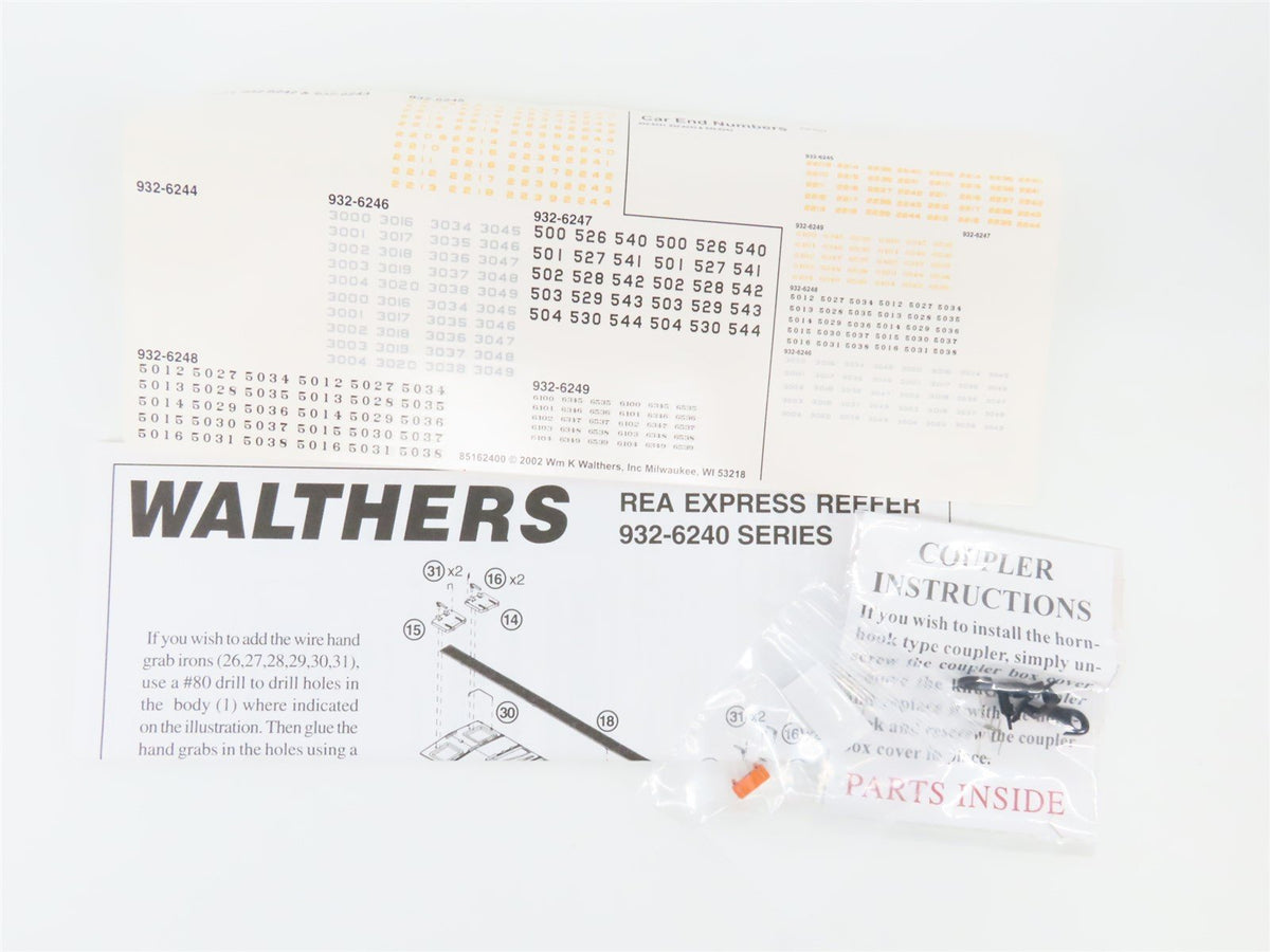 HO Scale Walthers 932-6248 SFRD Santa Fe Railroad 50&#39; REA Express Reefer