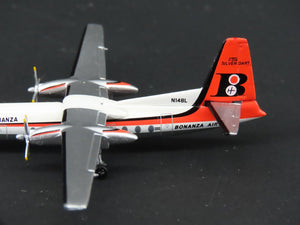 1:400 Scale Aero Classics Bonanza Airlines Fairchild F-27A Airliner N148L