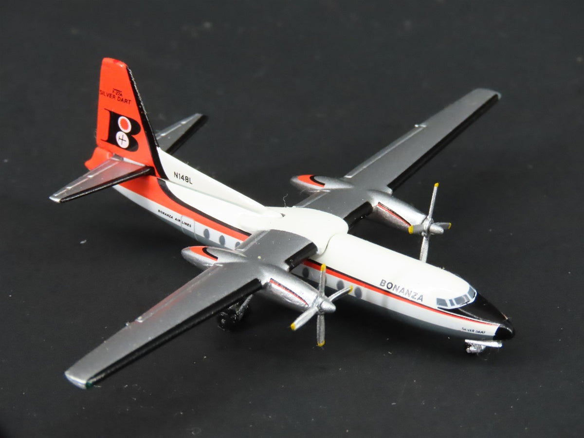 1:400 Scale Aero Classics Bonanza Airlines Fairchild F-27A Airliner N148L