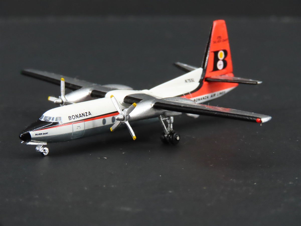 1:400 Scale Aero Classics Die-Cast Bonanza Airlines Fairchild F-27A N755L