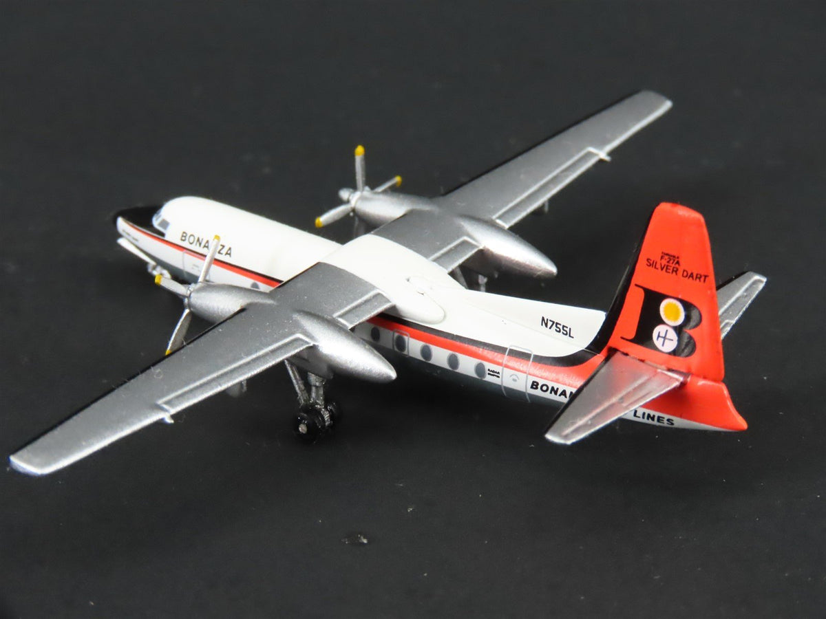 1:400 Scale Aero Classics Die-Cast Bonanza Airlines Fairchild F-27A N755L