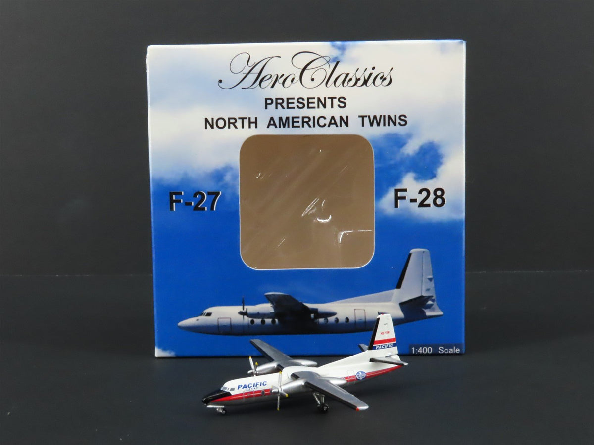 1:400 Scale Aero Classics Pacific Air Lines Fairchild F-27A Airliner N277IR