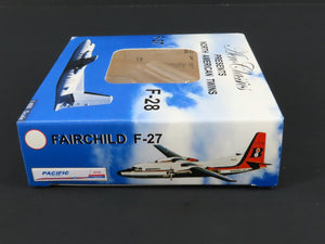 1:400 Scale Aero Classics Pacific Air Lines Fairchild F-27A Airliner N277IR