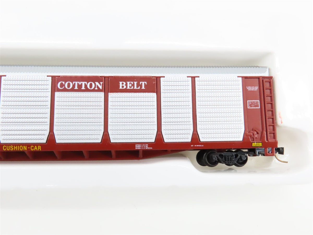 N Scale Con-Cor 0001-603008(02) SSW Cotton Belt Tri-Level Auto-Rack #80681