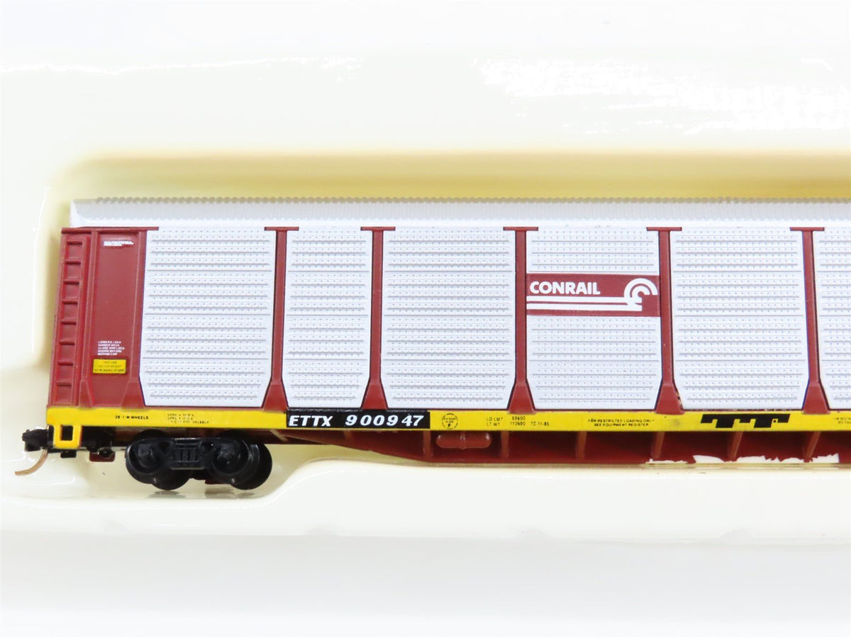 N Con-Cor 0001-603001(02) ETTX Conrail Tri-Level Auto-Rack #900947 - Custom