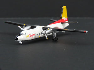 1:400 Aero Classics Die-Cast Air West Ex-Bonanza Turboprop Fokker F-27 Airliner