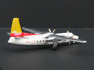 1:400 Aero Classics Die-Cast Air West Ex-Bonanza Turboprop Fokker F-27 Airliner