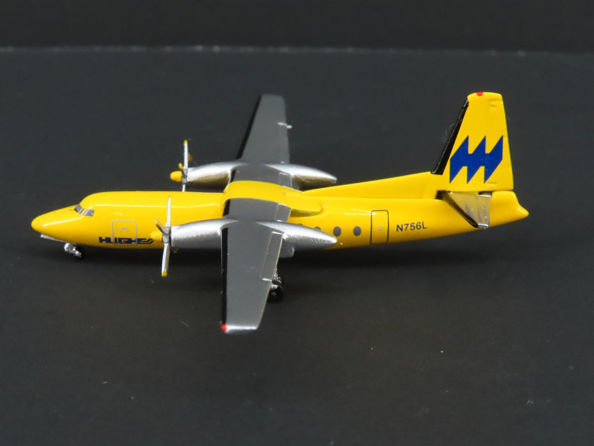 1:400 Aero Classics Die-Cast Hughes Air West Turboprop Fokker F-27A Airliner