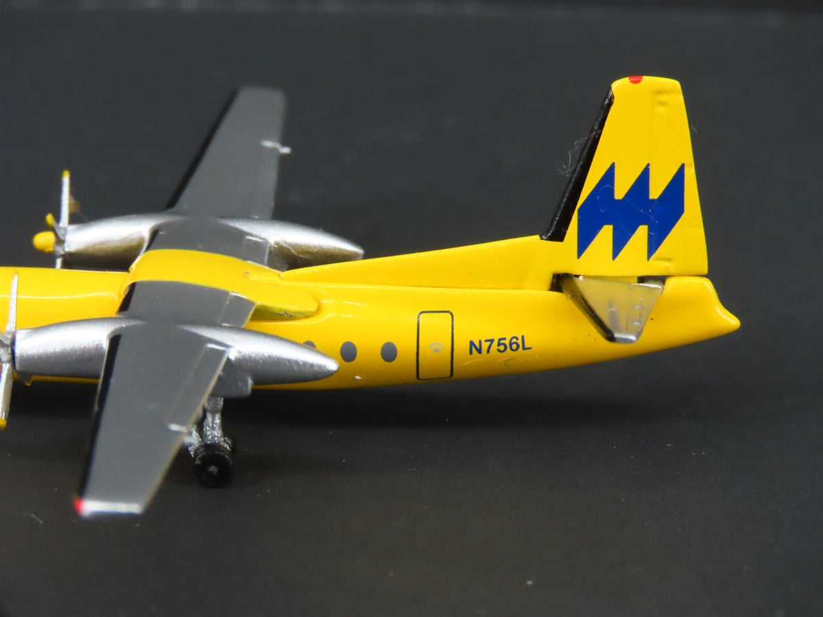 1:400 Aero Classics Die-Cast Hughes Air West Turboprop Fokker F-27A Airliner