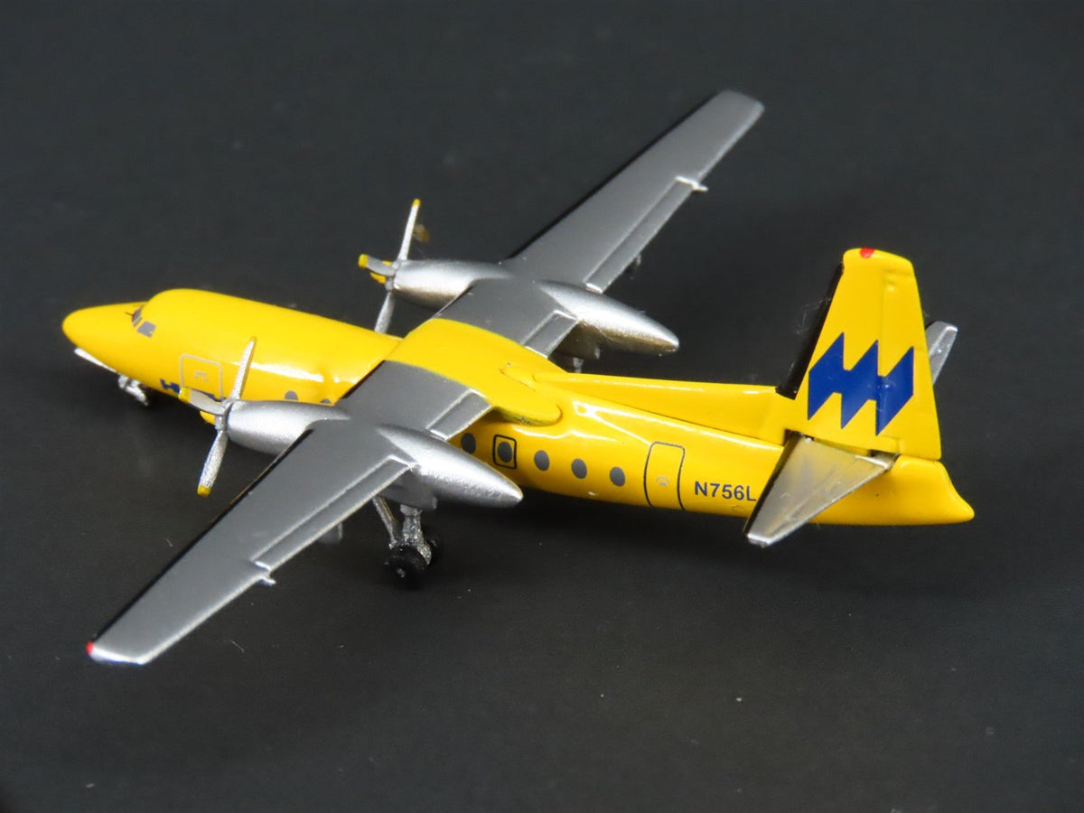 1:400 Aero Classics Die-Cast Hughes Air West Turboprop Fokker F-27A Airliner