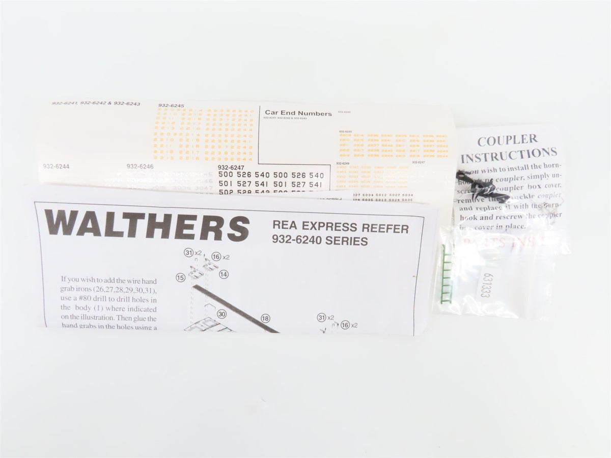 HO Scale Walthers 932-6244 REX ATSF Santa Fe Railroad 50&#39; REA Express Reefer
