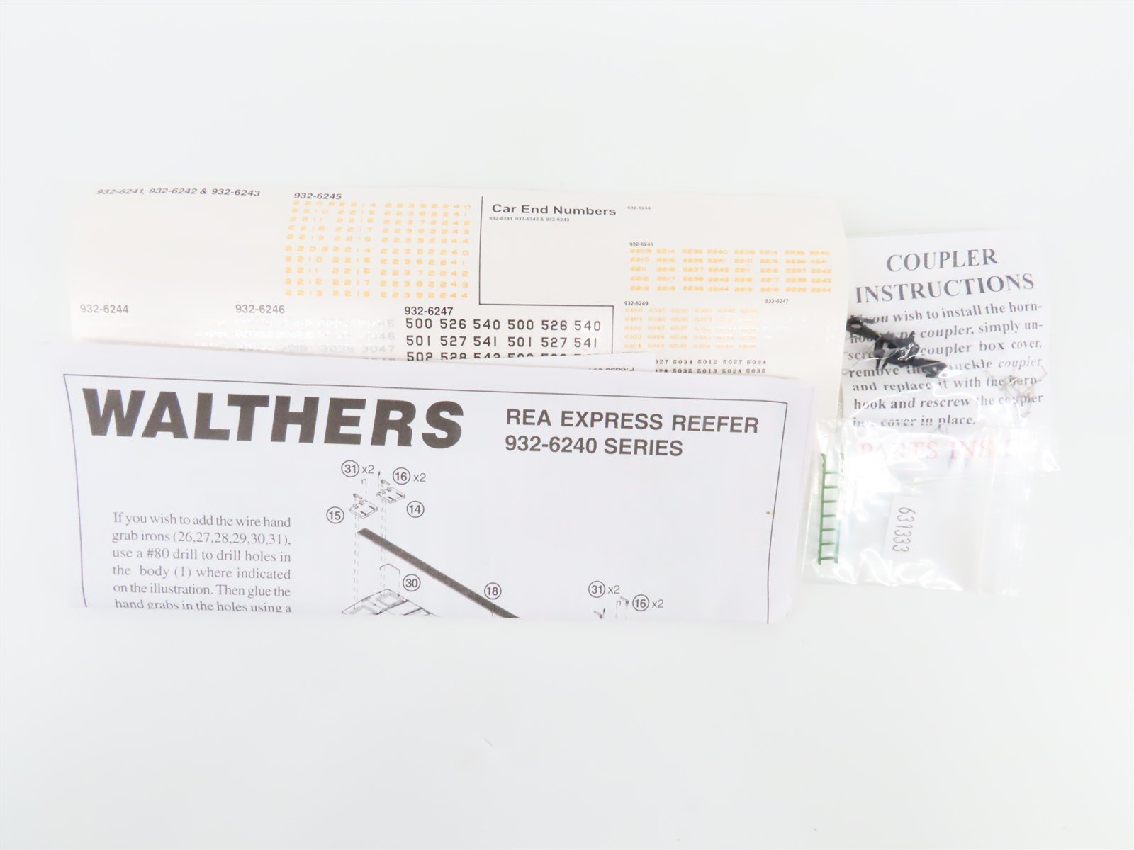 HO Scale Walthers 932-6244 REX ATSF Santa Fe Railroad 50' REA Express Reefer