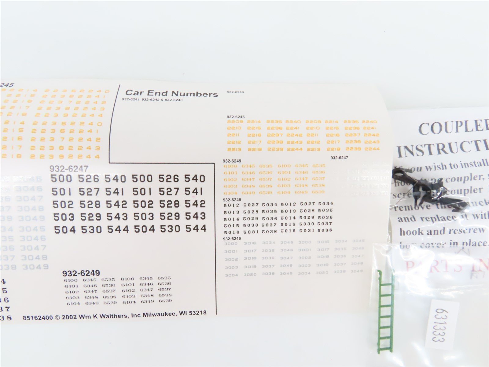 HO Scale Walthers 932-6244 REX ATSF Santa Fe Railroad 50' REA Express Reefer