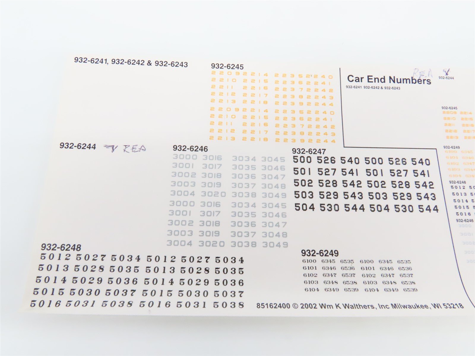 HO Scale Walthers 932-6244 REX ATSF Santa Fe Railroad 50' REA Express Reefer