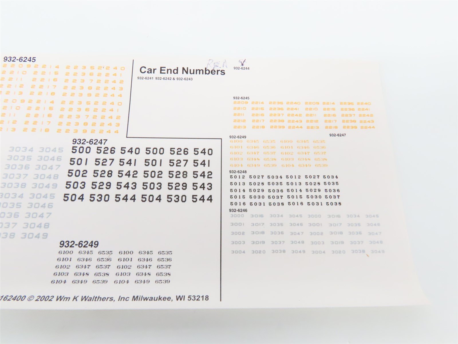 HO Scale Walthers 932-6244 REX ATSF Santa Fe Railroad 50' REA Express Reefer