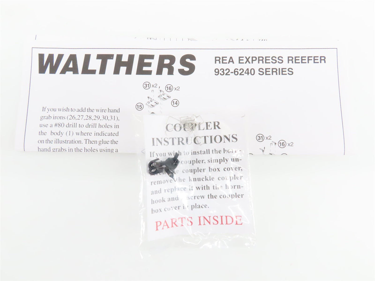 HO Scale Walthers 932-6244 REX ATSF Santa Fe 50&#39; REA Express Reefer #4053