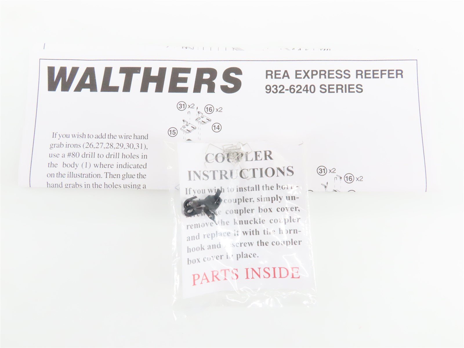 HO Scale Walthers 932-6244 REX ATSF Santa Fe 50' REA Express Reefer #4053