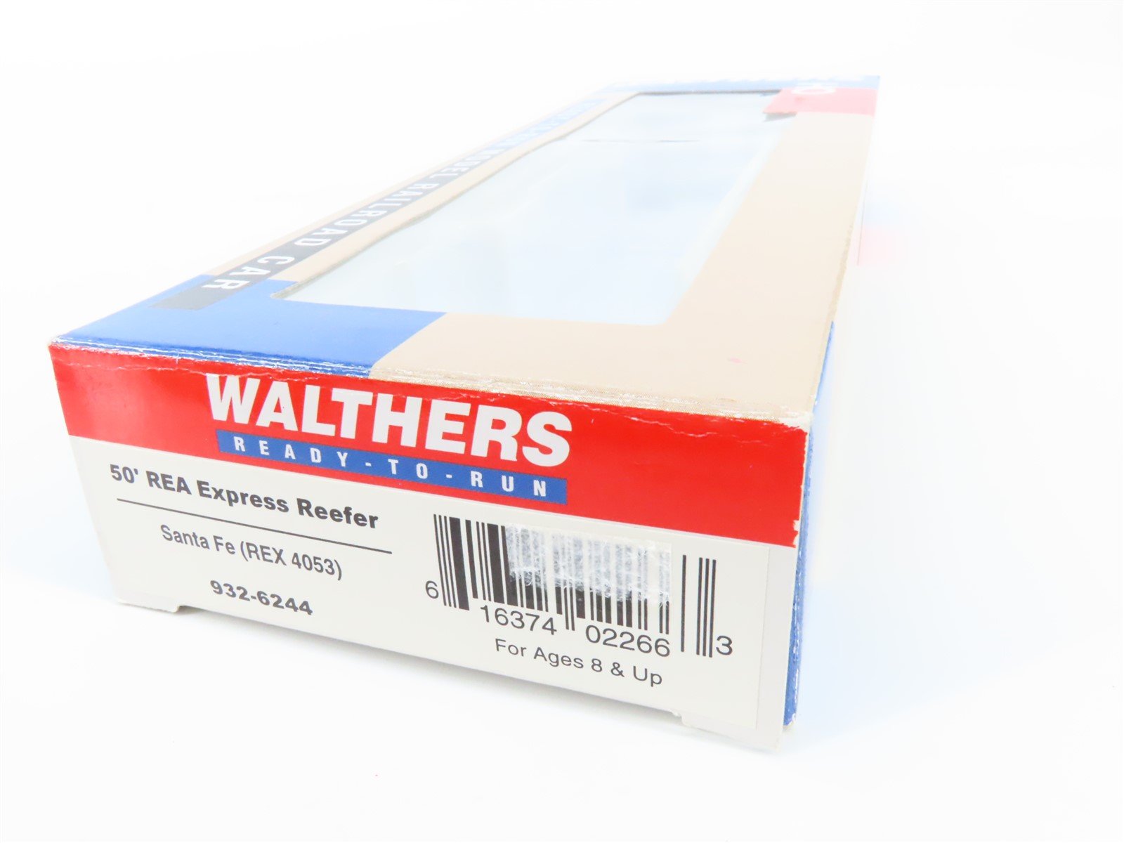 HO Scale Walthers 932-6244 REX ATSF Santa Fe 50' REA Express Reefer #4053