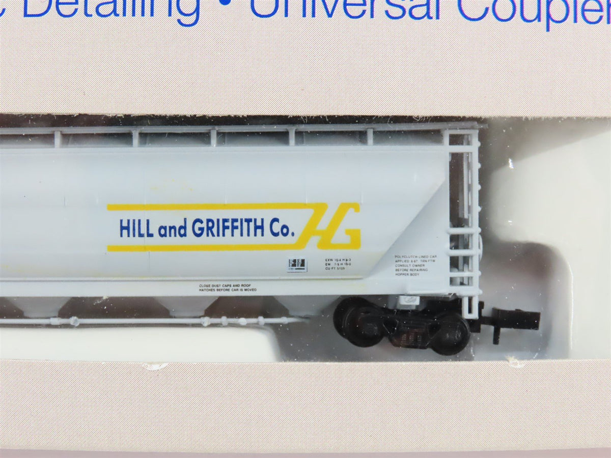 N Scale Walthers 932-8156 CRDX Hill &amp; Griffith 5-Bay Covered Hopper #11016