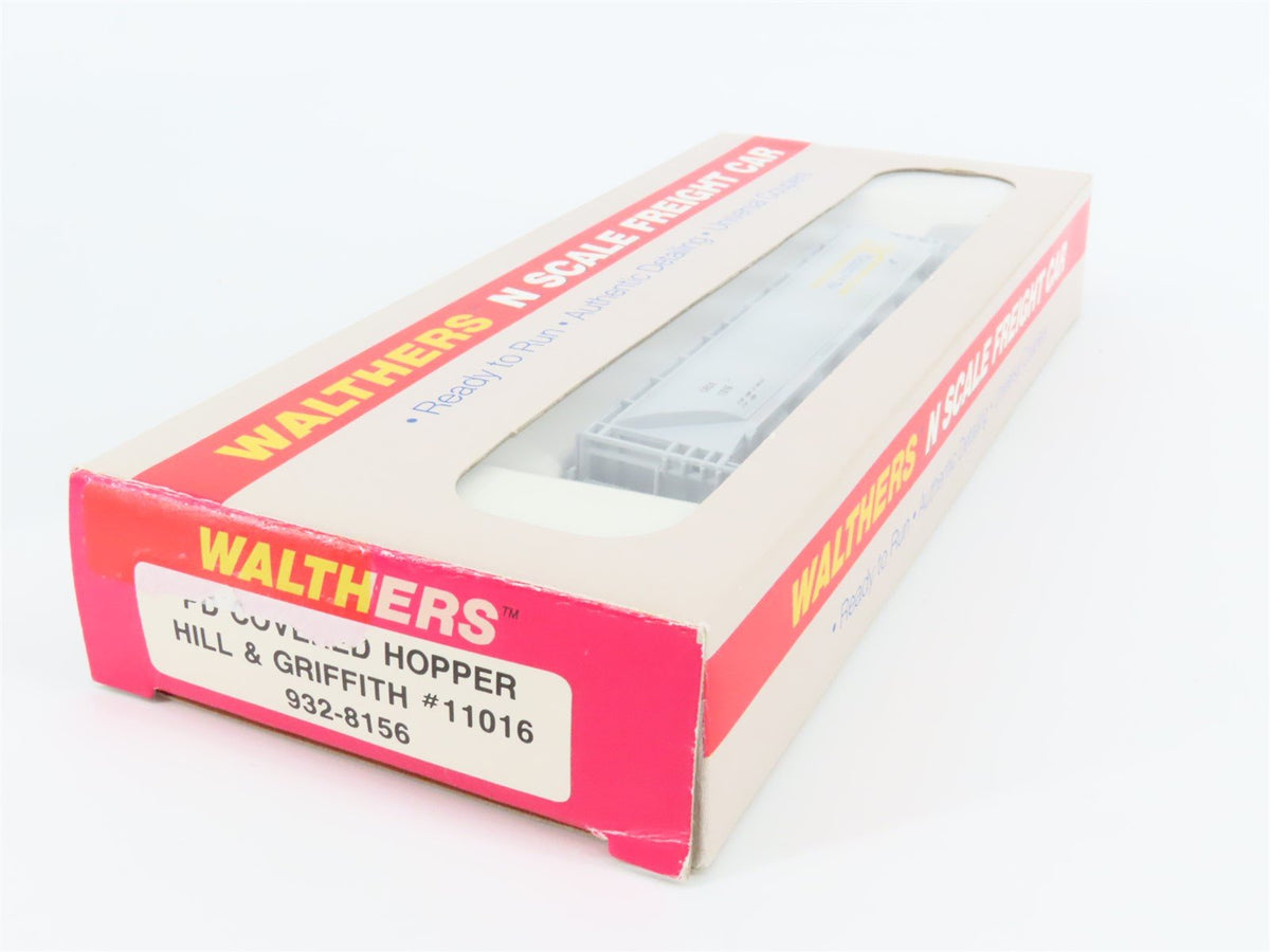 N Scale Walthers 932-8156 CRDX Hill &amp; Griffith 5-Bay Covered Hopper #11016