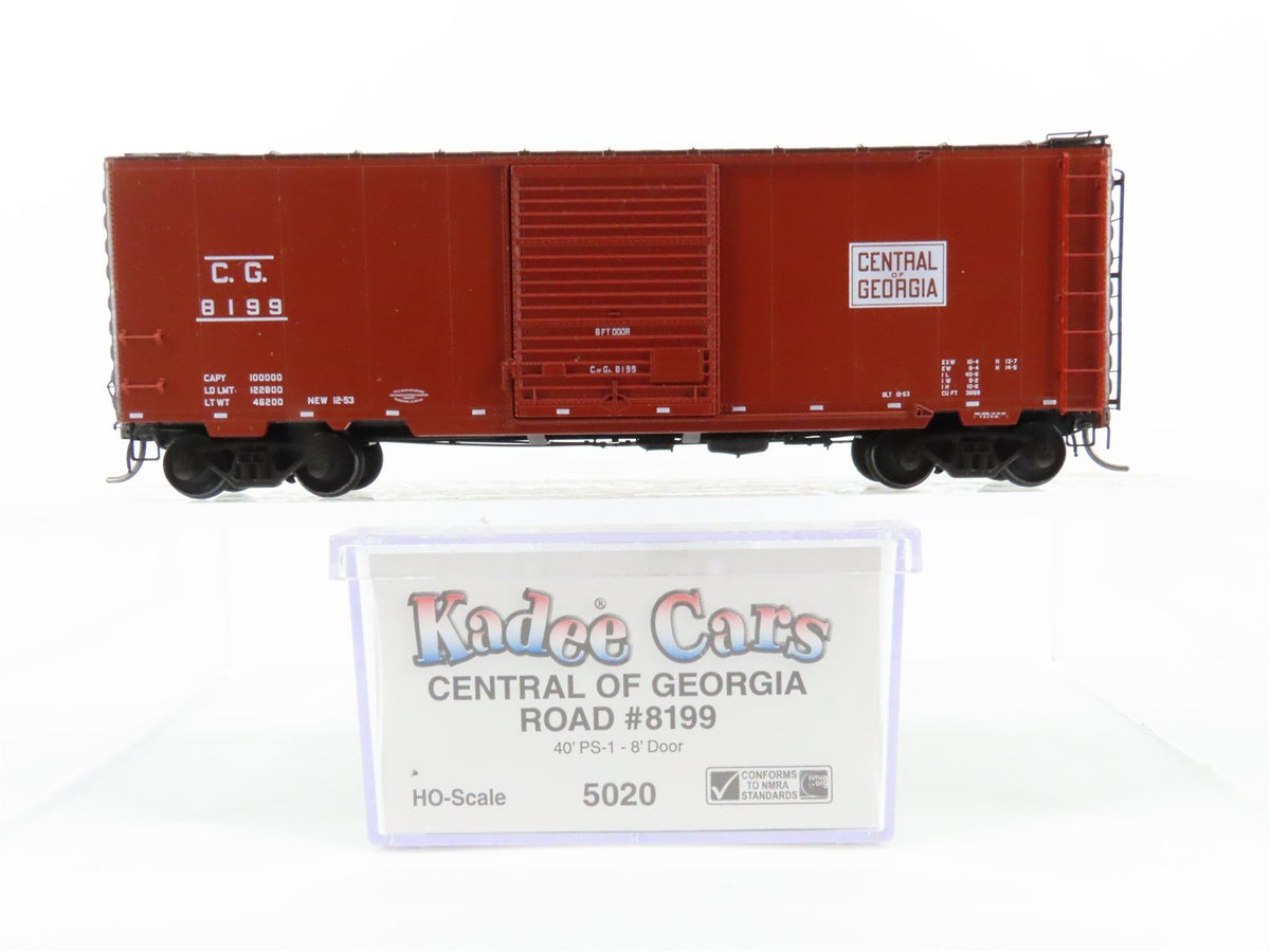 HO Scale Kadee 5020 CG Central of Georgia 40&#39; PS-1 Single Door Box Car #8199