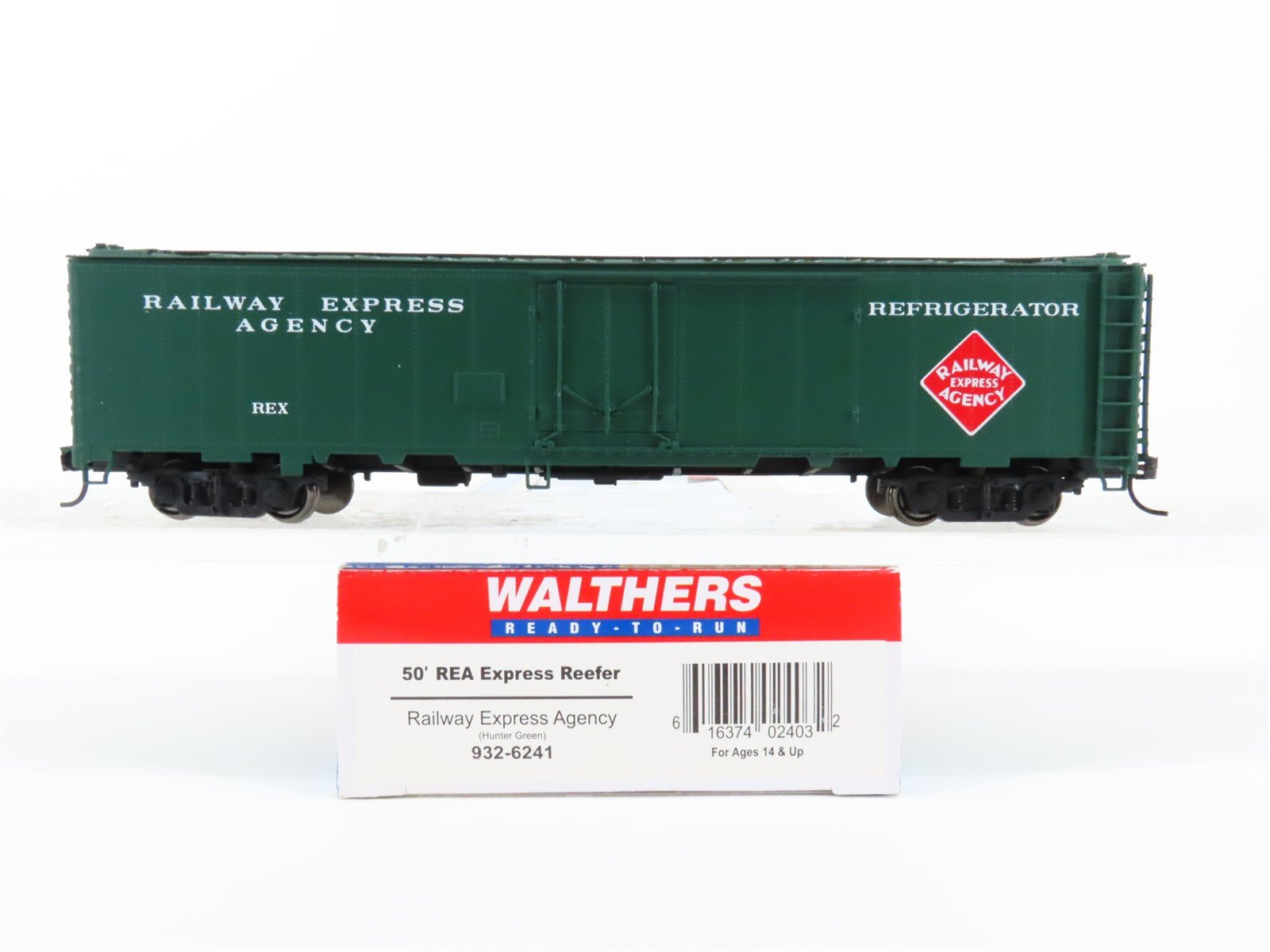 HO Scale Walthers 932-6241 REX REA Railway Express Agency 50' Reefer