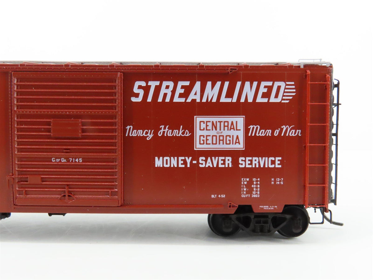 HO Kadee 5126 CG Central of Georgia &quot;Streamlined&quot; 40&#39; PS-1 Box Car #7145