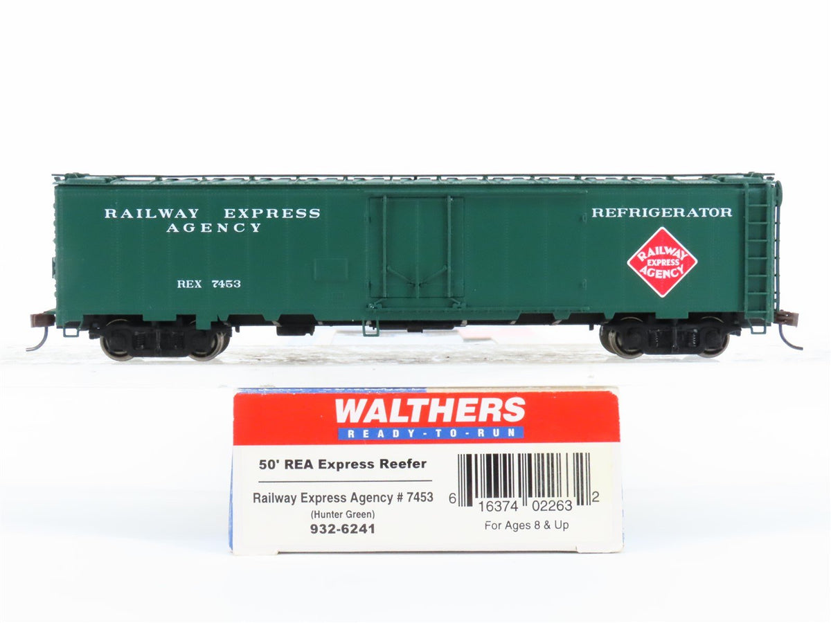 HO Scale Walthers 932-6241 REX REA Railway Express Agency 50&#39; Reefer #7453