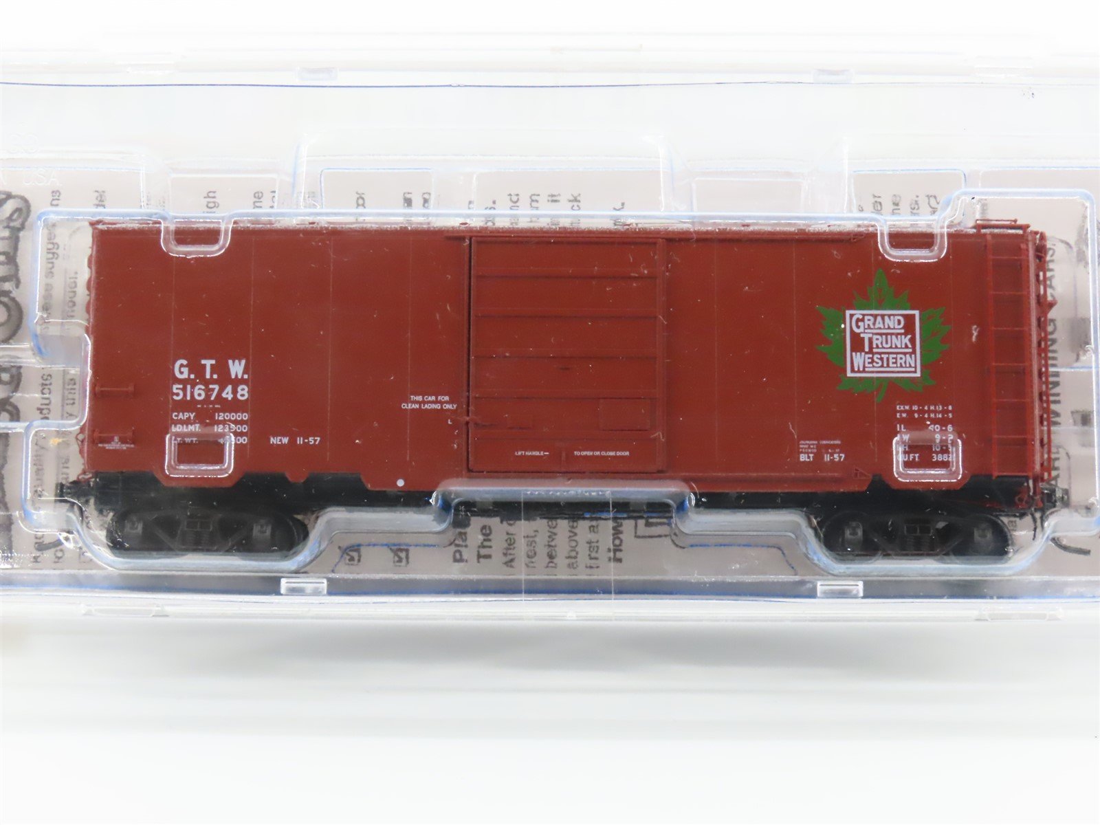 HO Scale Kadee 5315 GTW Grand Trunk Western 40' PS-1 Box Car #516748 - Sealed