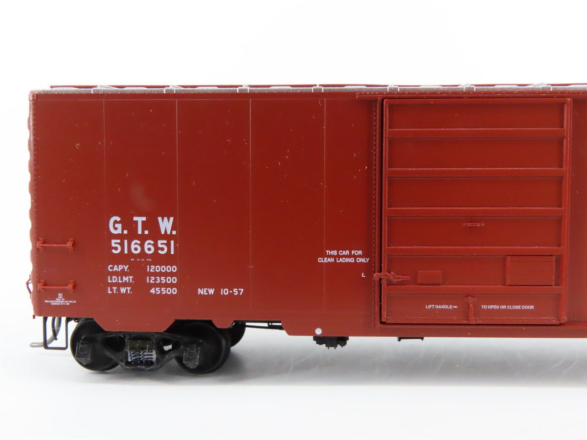 HO Scale Kadee 5277 GTW Grand Trunk Western 40&#39; PS-1 Single Door Box Car #516651