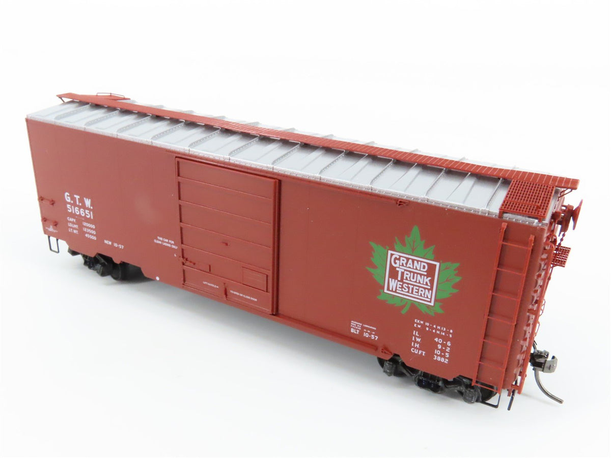 HO Scale Kadee 5277 GTW Grand Trunk Western 40&#39; PS-1 Single Door Box Car #516651