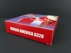 1:400 Scale Die-Cast Virgin America Airbus A320 Airliner N625VA w/Stand