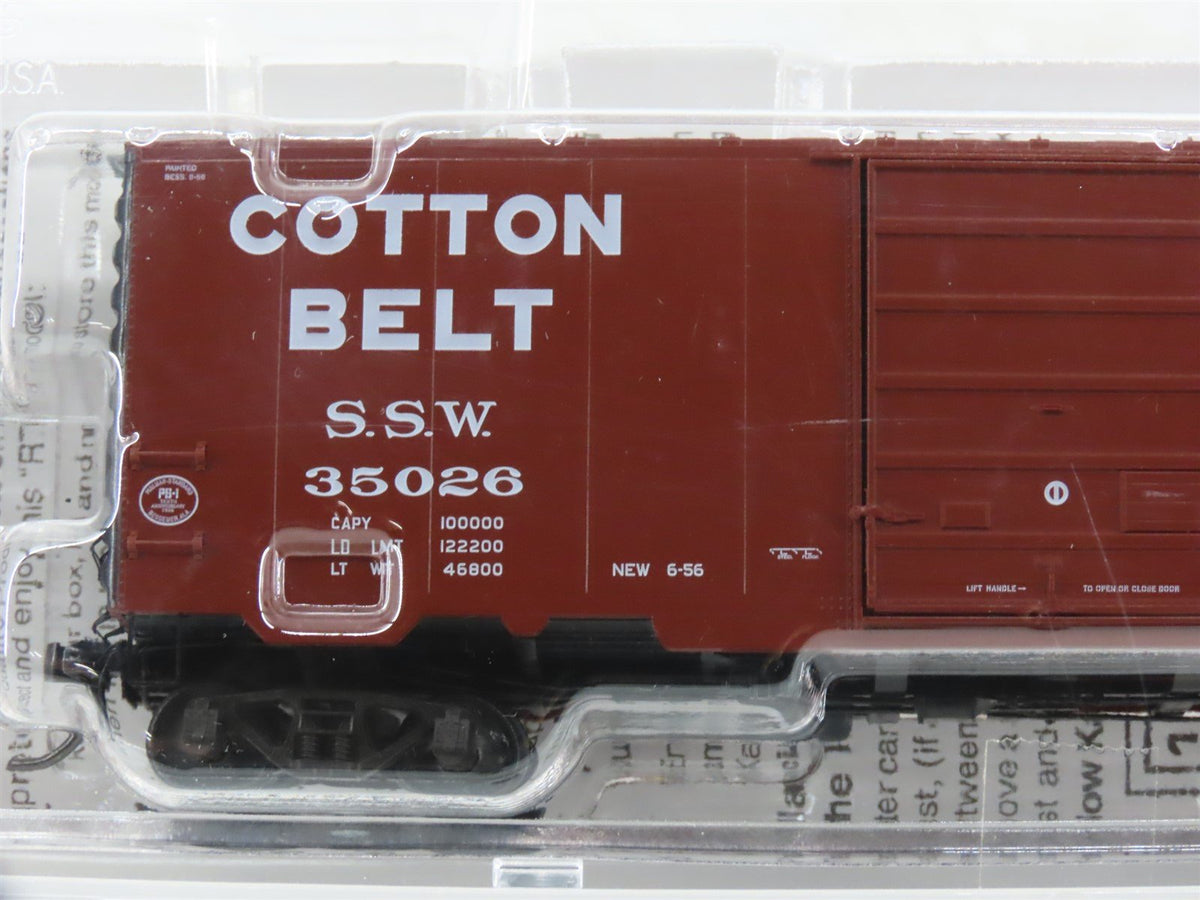 HO Kadee 5321 SSW Cotton Belt &quot;Blue Streak&quot; 40&#39; PS-1 Box Car #35026 - Sealed