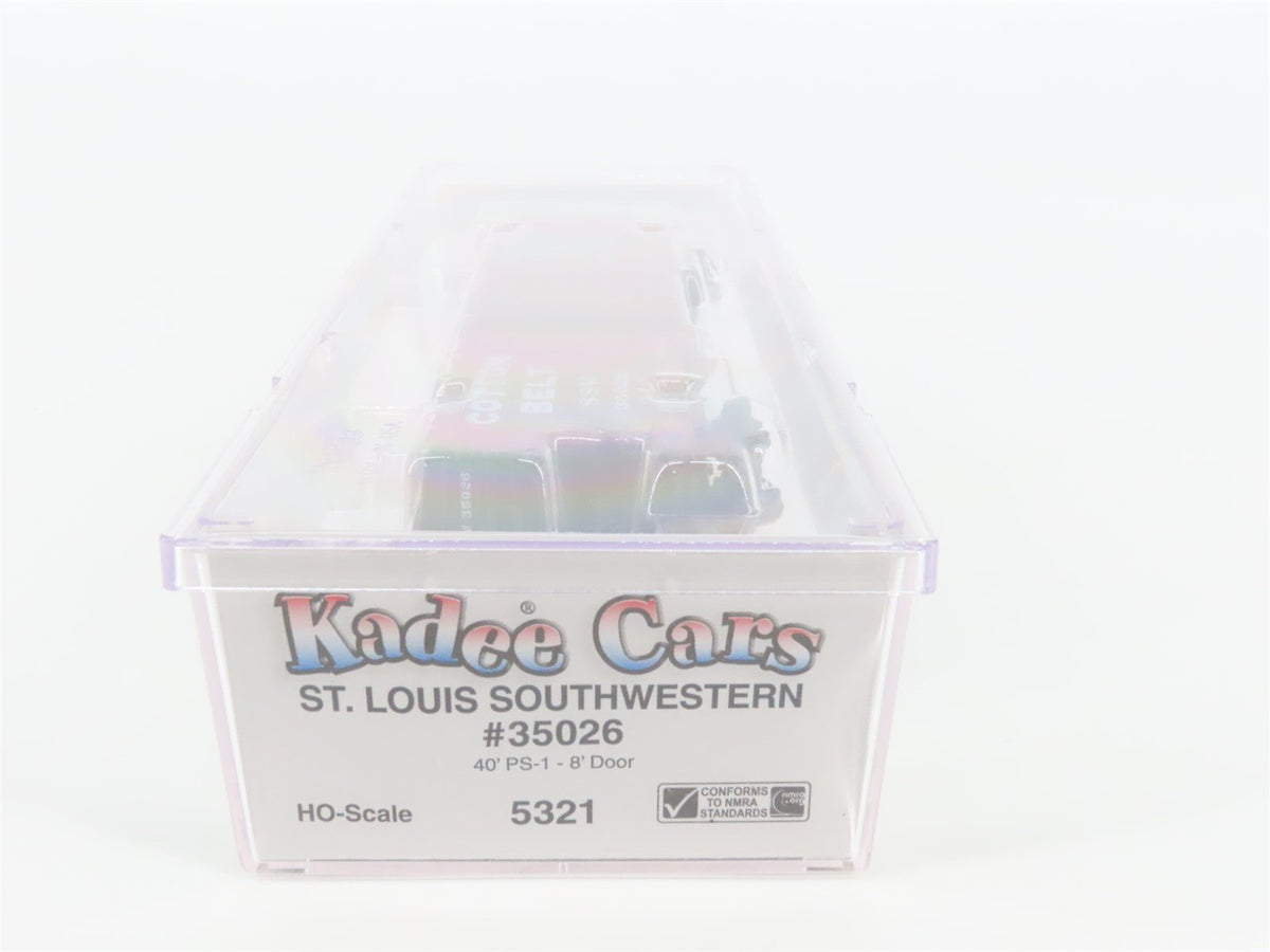 HO Kadee 5321 SSW Cotton Belt &quot;Blue Streak&quot; 40&#39; PS-1 Box Car #35026 - Sealed