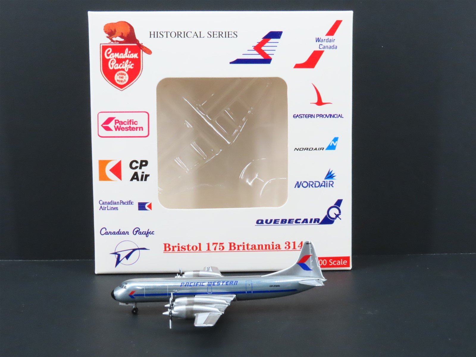 1:400 Aero Classics Die-Cast Pacific Western Lockheed L-188 Airliner