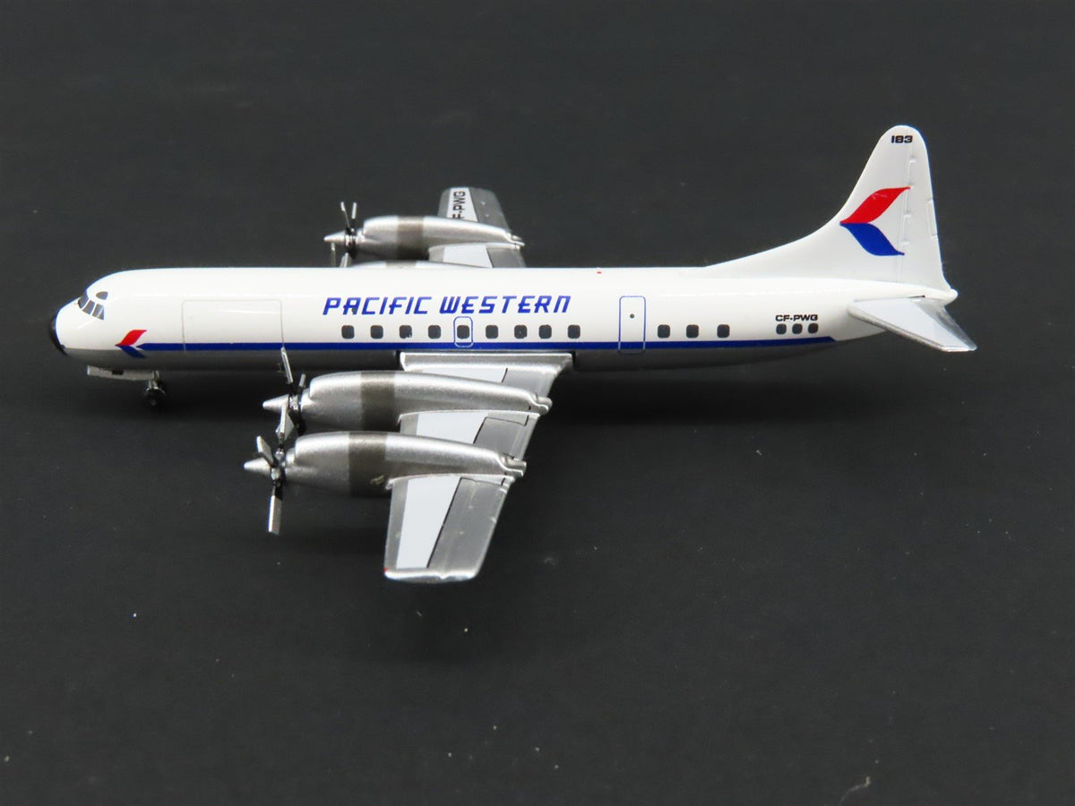 1:400 Aero Classics Die-Cast Pacific Western Lockheed L-188C Airliner