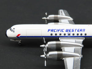 1:400 Aero Classics Die-Cast Pacific Western Lockheed L-188C Airliner