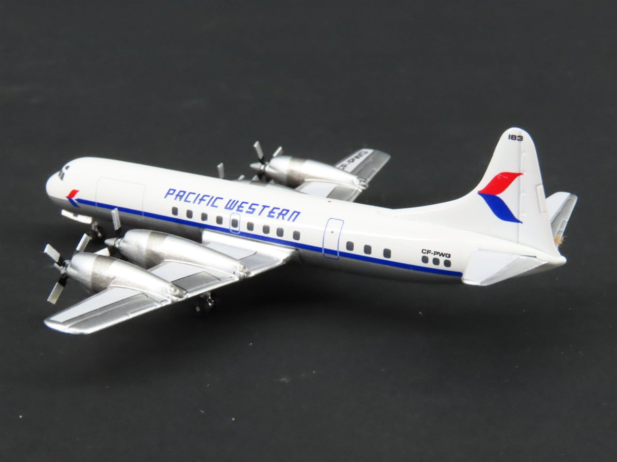 1:400 Aero Classics Die-Cast Pacific Western Lockheed L-188C Airliner