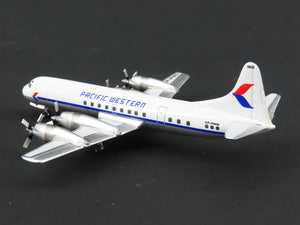 1:400 Aero Classics Die-Cast Pacific Western Lockheed L-188C Airliner