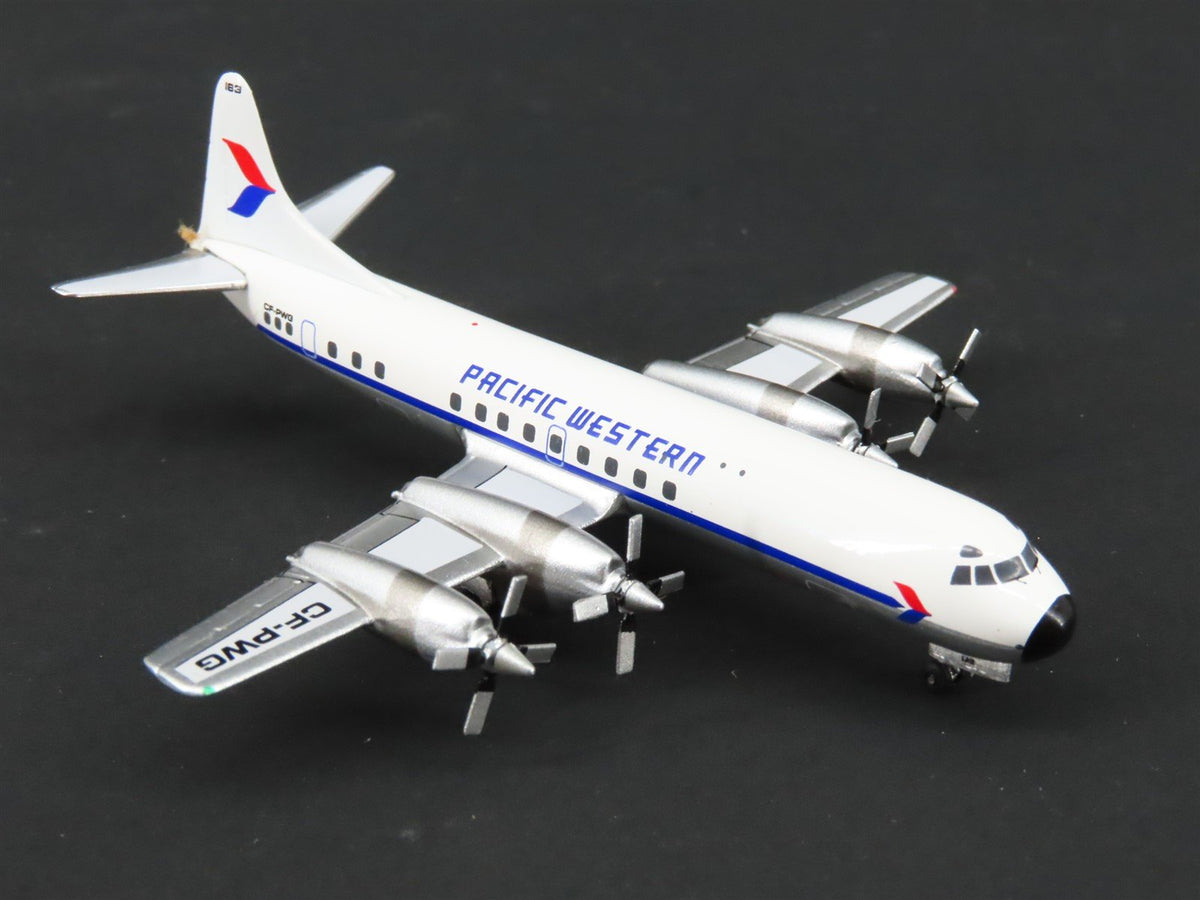 1:400 Aero Classics Die-Cast Pacific Western Lockheed L-188C Airliner