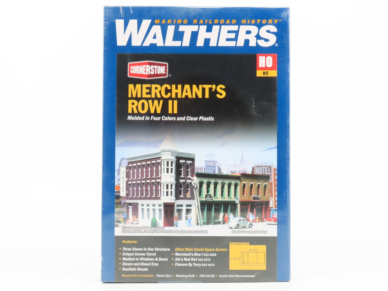 HO 1/87 Scale Walthers Cornerstone Kit #933-3029 Merchant's Row II - Sealed