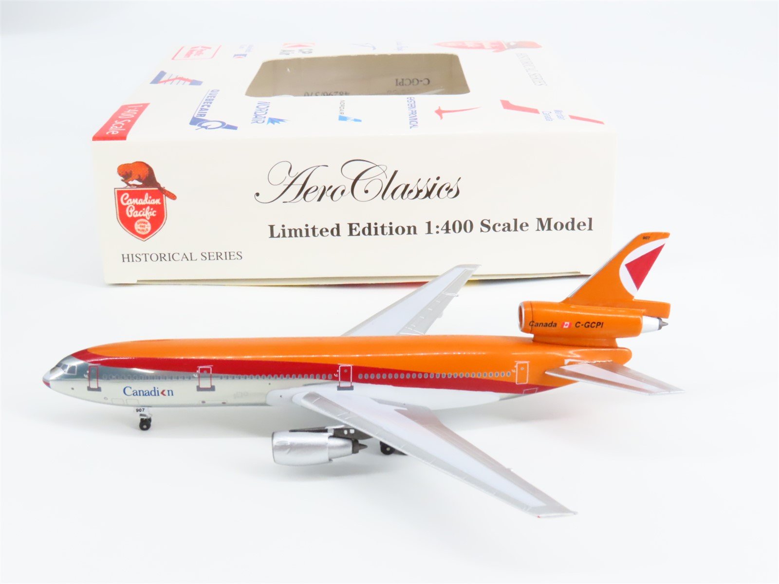 1:400 Aero Classics Die-Cast CP Air McDonnell Douglas DC-10-30 Airliner