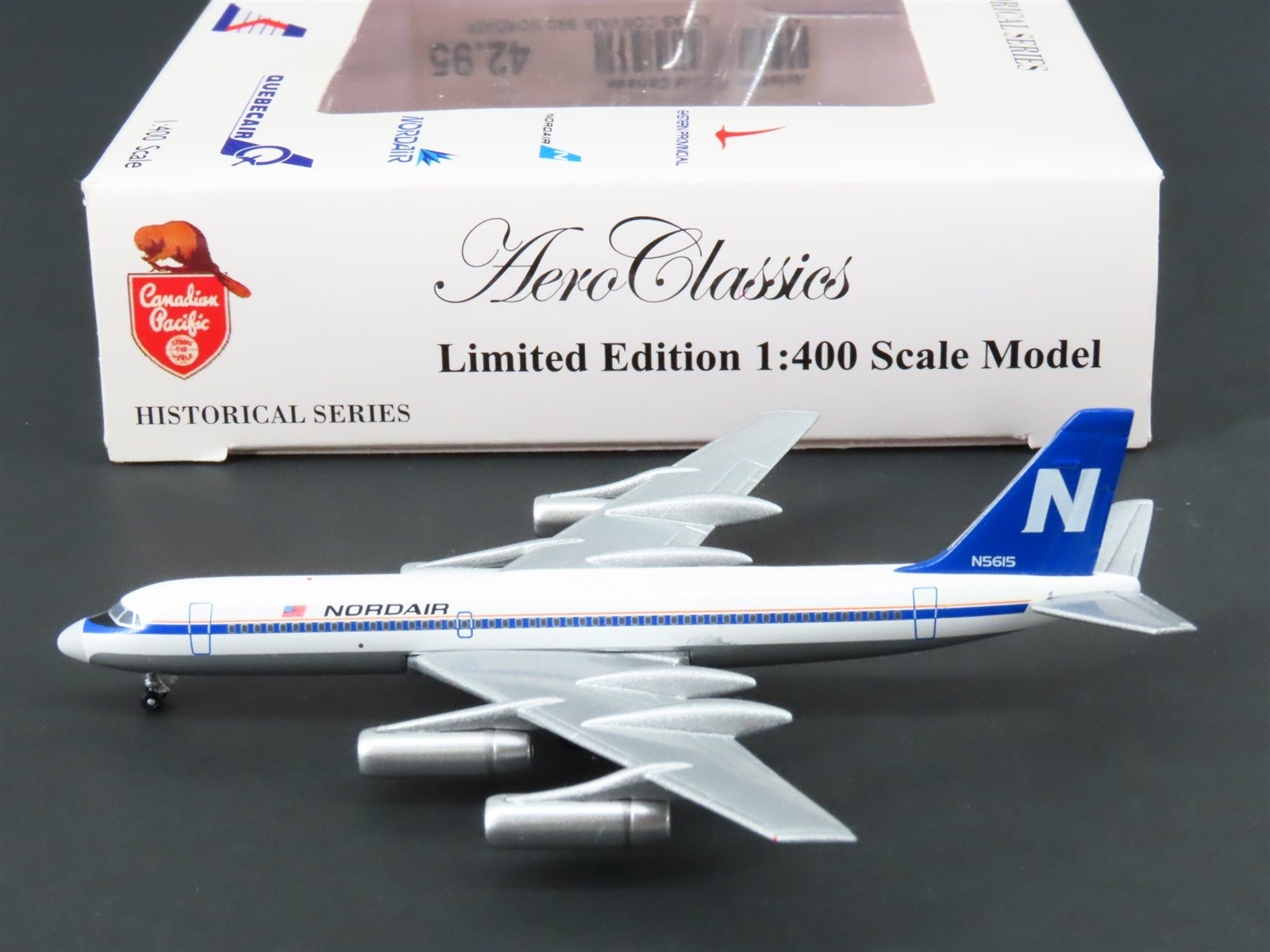 1:400 Aero Classics Die-Cast Nordair Convair 990 Airliner