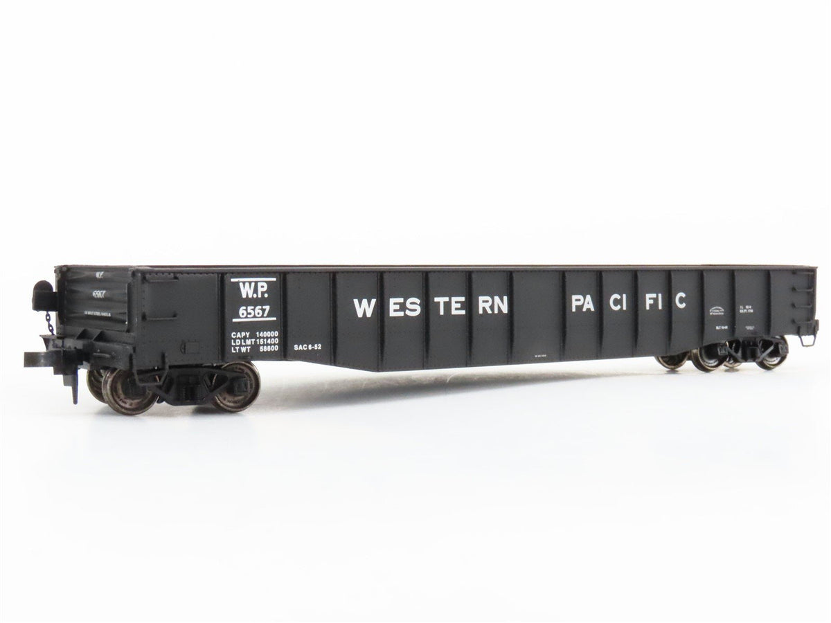 HO Scale PROTO 2000 WP Western Pacific 52&#39; 6&quot; Drop End Mill Gondola #6567