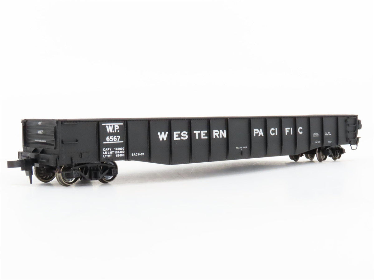 HO Scale PROTO 2000 WP Western Pacific 52&#39; 6&quot; Drop End Mill Gondola #6567