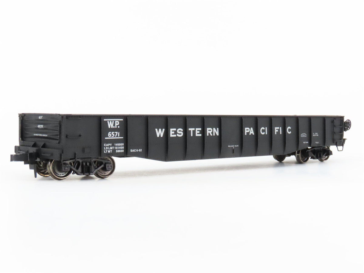 HO Scale PROTO 2000 WP Western Pacific 52&#39; 6&quot; Drop End Mill Gondola #6571